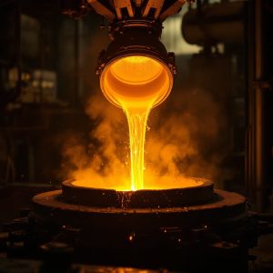 Molten Gold Pouring